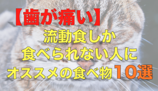 固形物が食べられない人にオススメの食べ物10選！【親知らず抜歯】